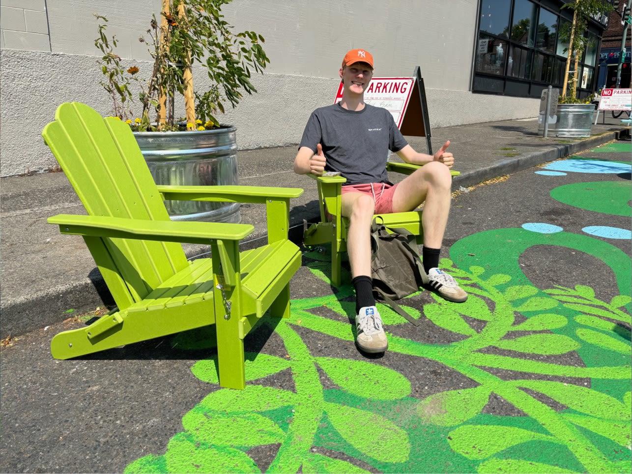 First visitor to our Adirondack chairs