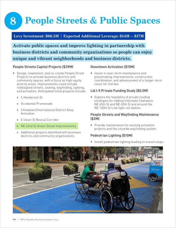 Seattle Transportation Levy, page 11